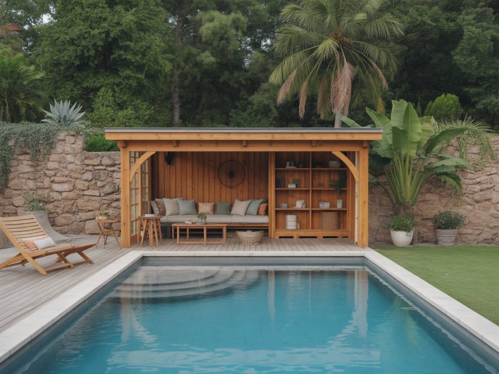 Aménager un pool house fonctionnel et esthétique : conseils pour allier rangement et détente
