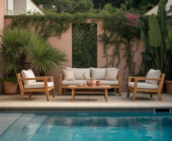 Comment bien choisir un mobilier de jardin résistant au chlore et au soleil pour l’espace piscine
