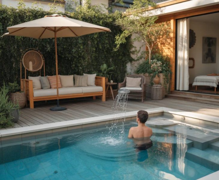 Comment créer un espace bien-être autour de sa piscine : douche solaire, spa, et zone de relaxation